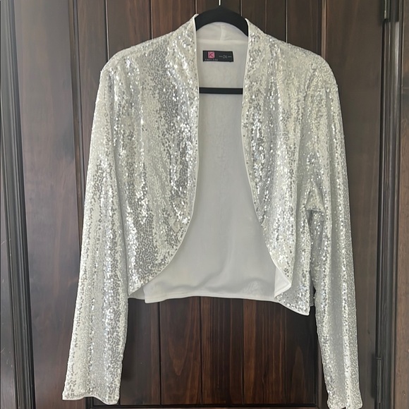 Silver Sequin Blazer - Picture 1 of 1